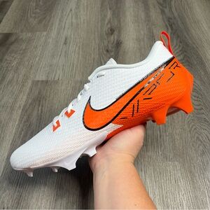 New Nike Vapor Edge Speed 360 2 White Brilliant Orange FQ4045-100 Cleats Size 15